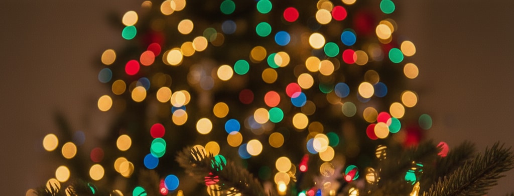 bokeh christmas lights Rochester